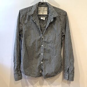 Frank and Eileen Barry crinkle cotton button down shirt